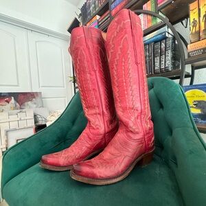 Lucchese Red Heeled Boots